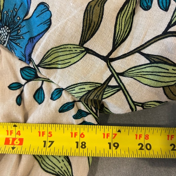 💚”Tulip Creations” NWT Floral Short Puff Sleeve Smocked Back Midi Dress Size XL - Picture 10 of 15